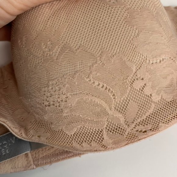 VS Body by Victoria Nude Lace Lined Strapless Bra - Picture 6 of 6